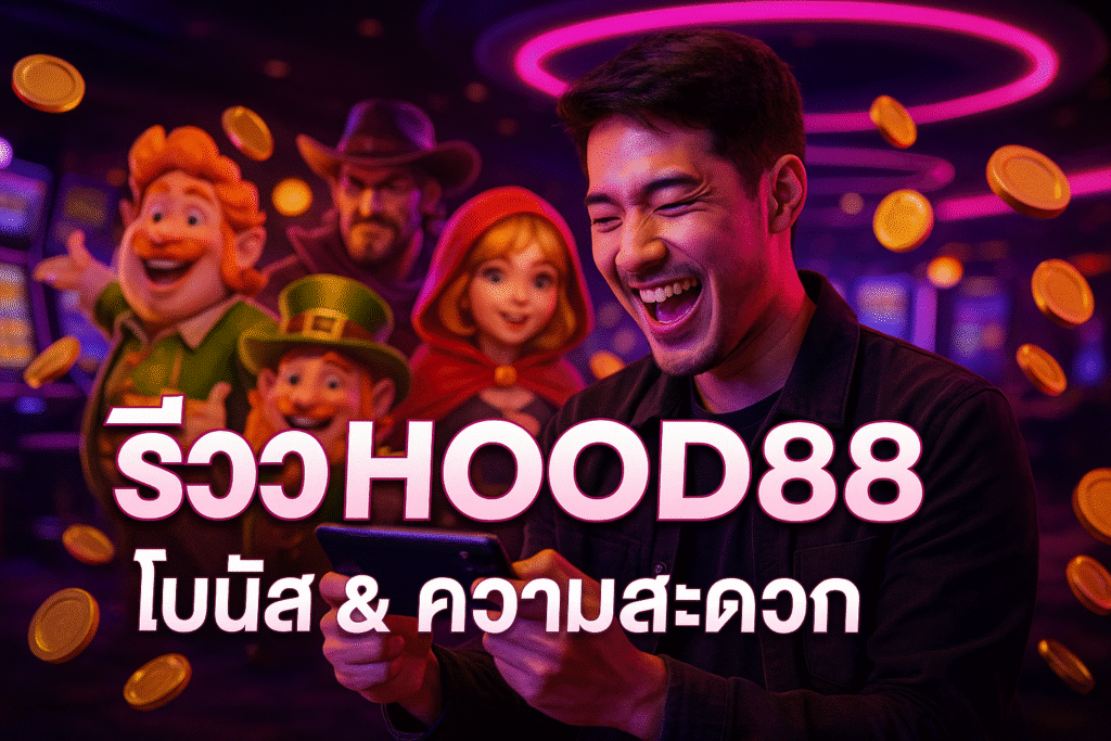 รีวิว HOOD88 โบนัส & ความสะดวก