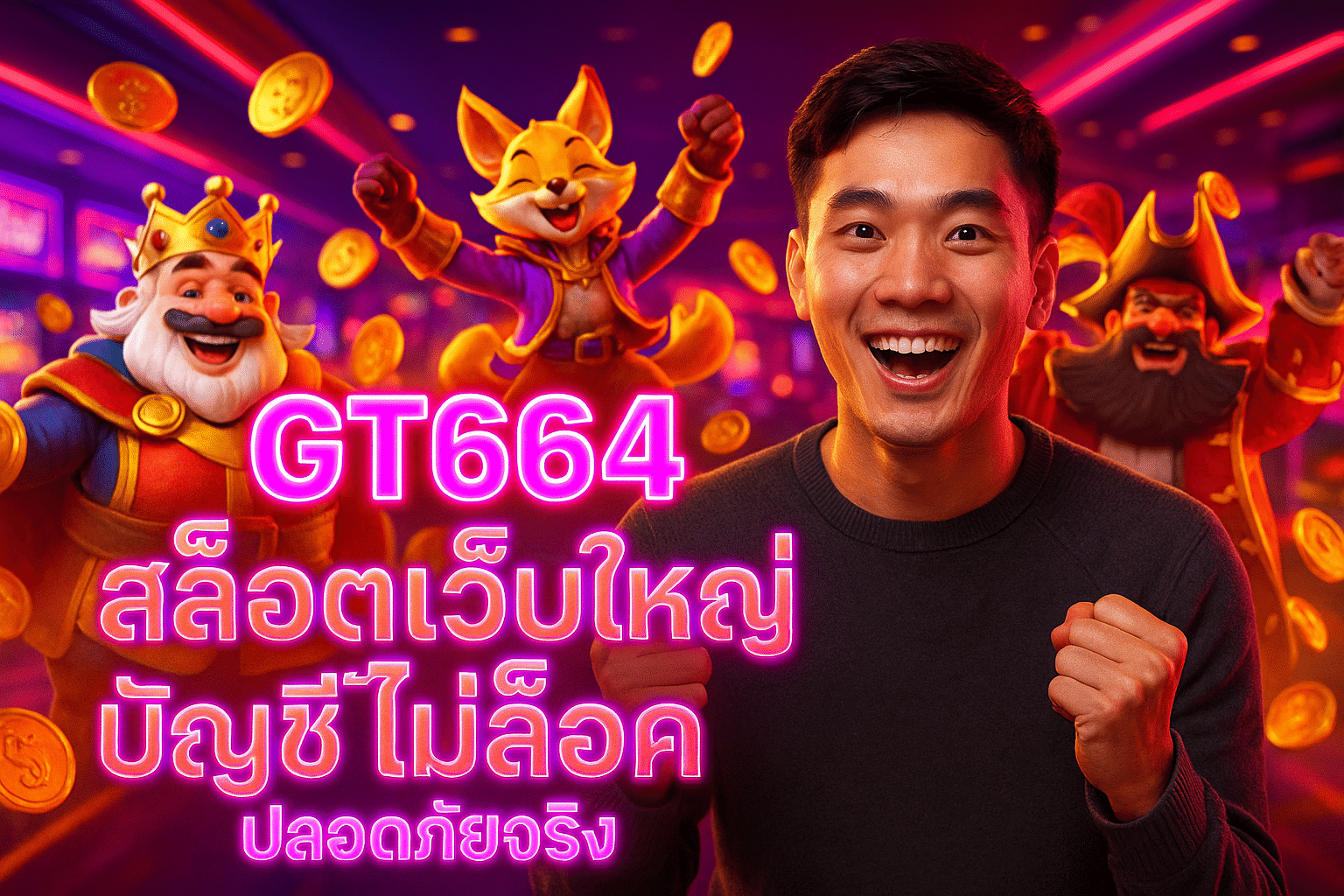 GT664 สล็อตเว็บใหญ่ บัญชีไม่ล็อค ปลอดภัยจริง